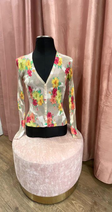Gilet TWINSET imprimé maille légère 